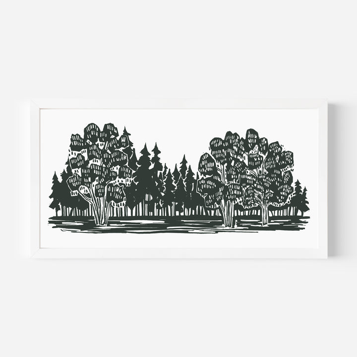 Shadowed Woodland Panoramic - Jetty Home