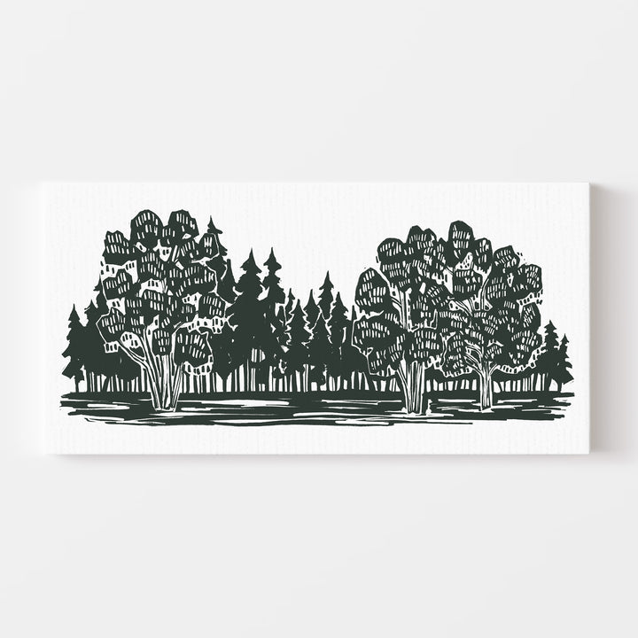 Shadowed Woodland Panoramic - Jetty Home