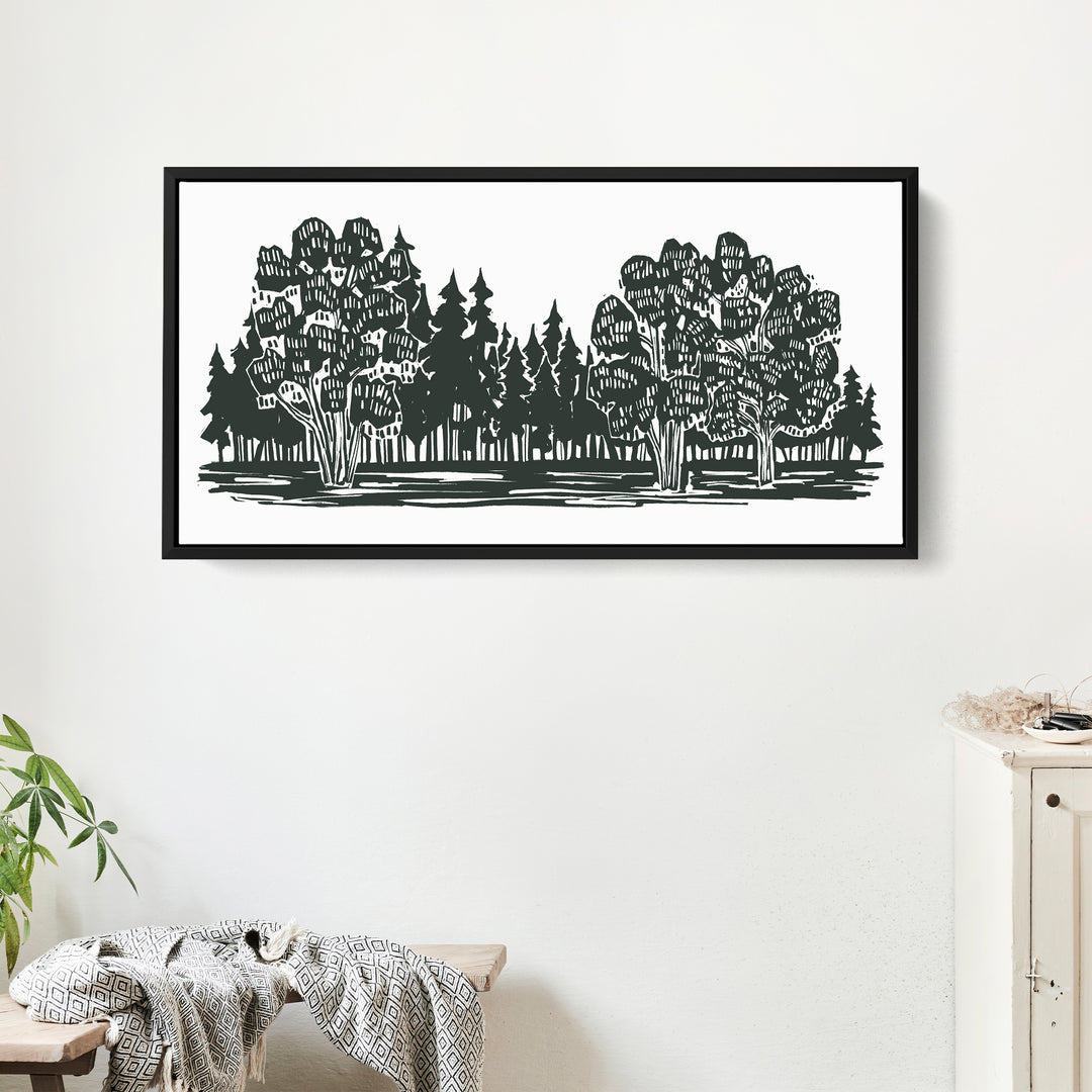 Shadowed Woodland Panoramic - Jetty Home