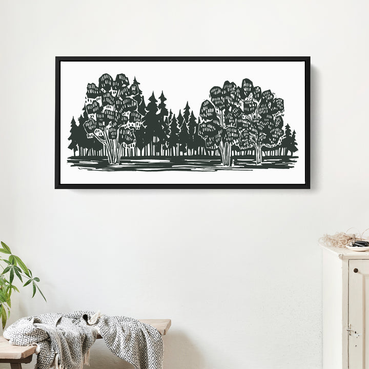 Shadowed Woodland Panoramic - Jetty Home