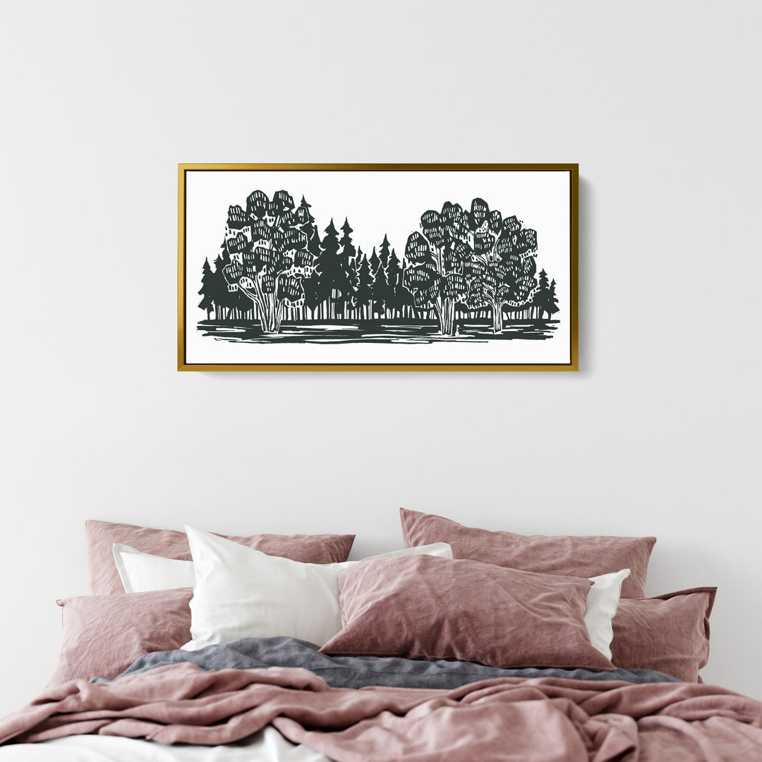 Shadowed Woodland Panoramic - Jetty Home