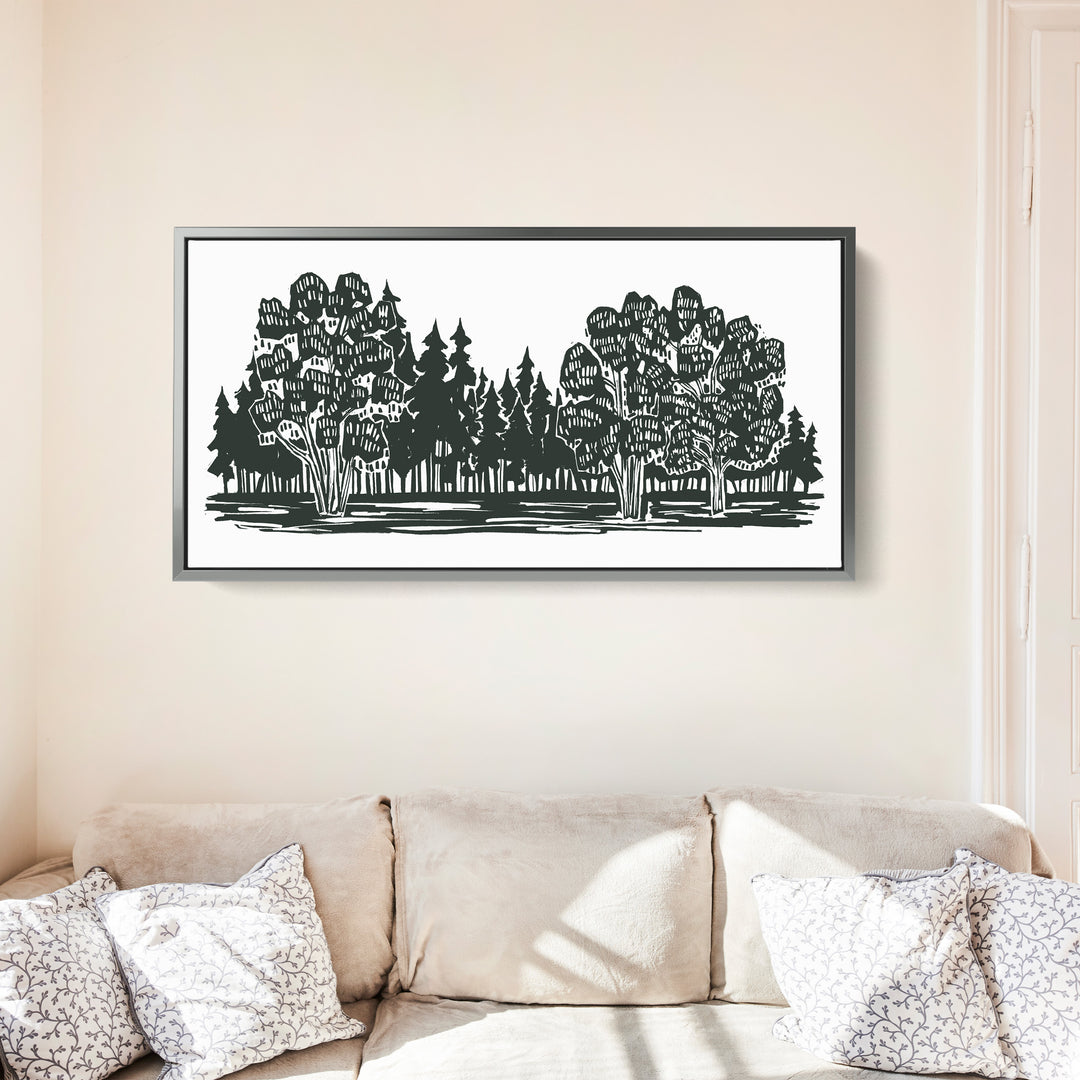 Shadowed Woodland Panoramic - Jetty Home