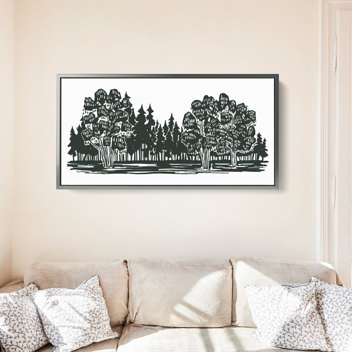 Shadowed Woodland Panoramic - Jetty Home