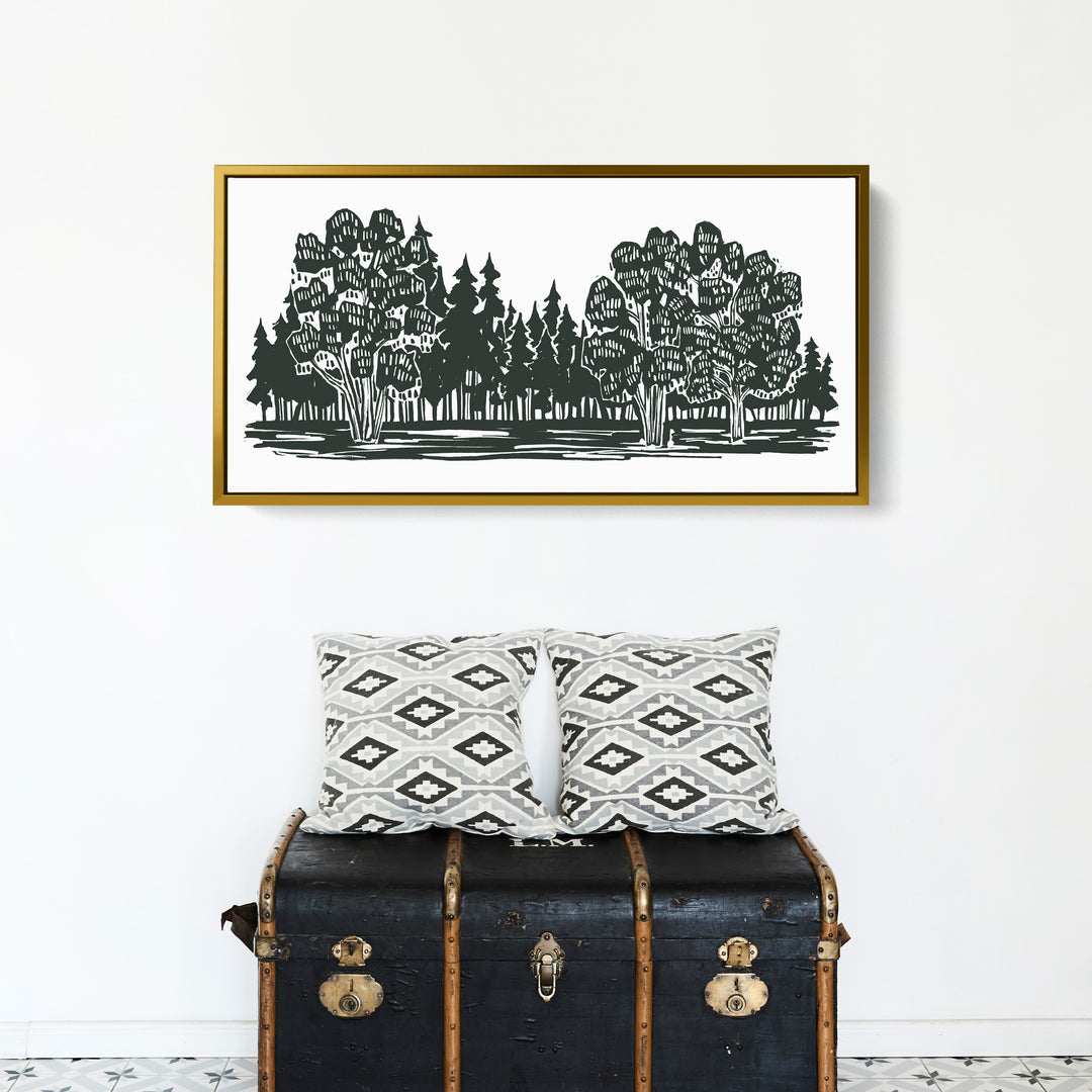 Shadowed Woodland Panoramic - Jetty Home