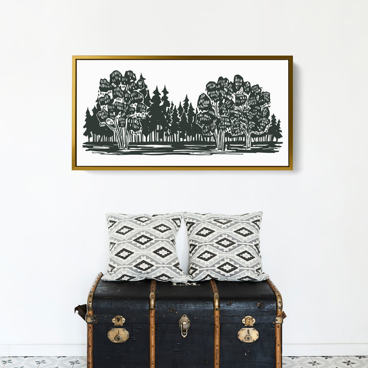 Shadowed Woodland Panoramic - Jetty Home