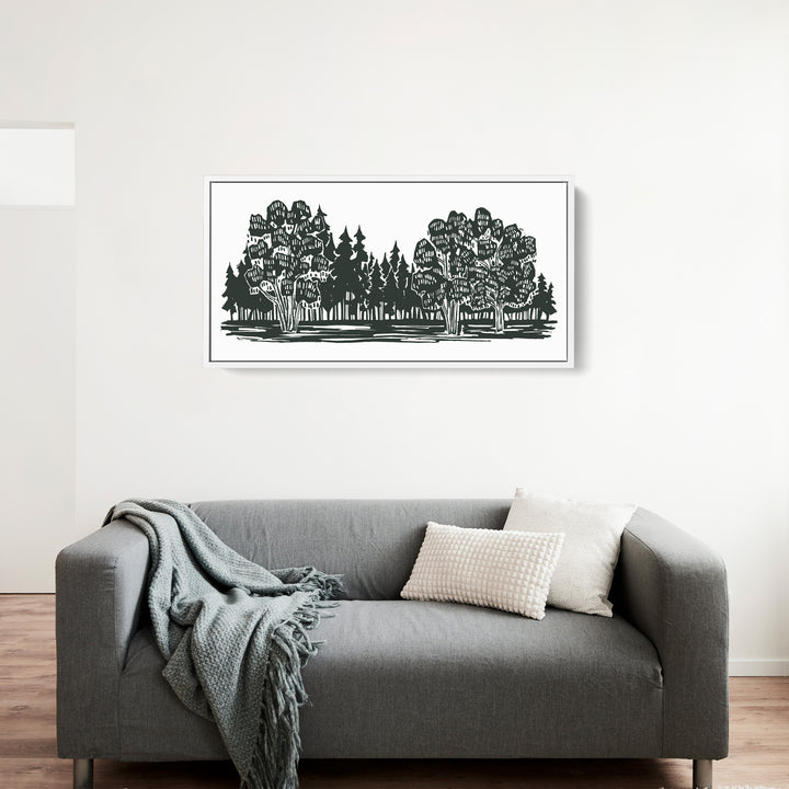 Shadowed Woodland Panoramic - Jetty Home