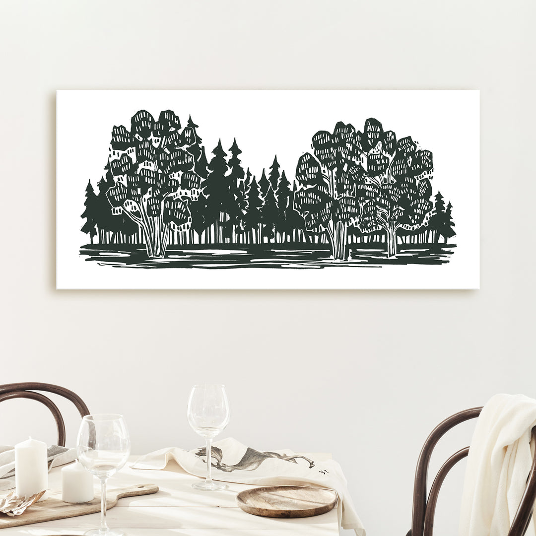 Shadowed Woodland Panoramic - Jetty Home