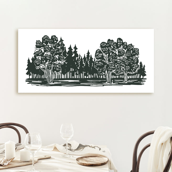 Shadowed Woodland Panoramic - Jetty Home