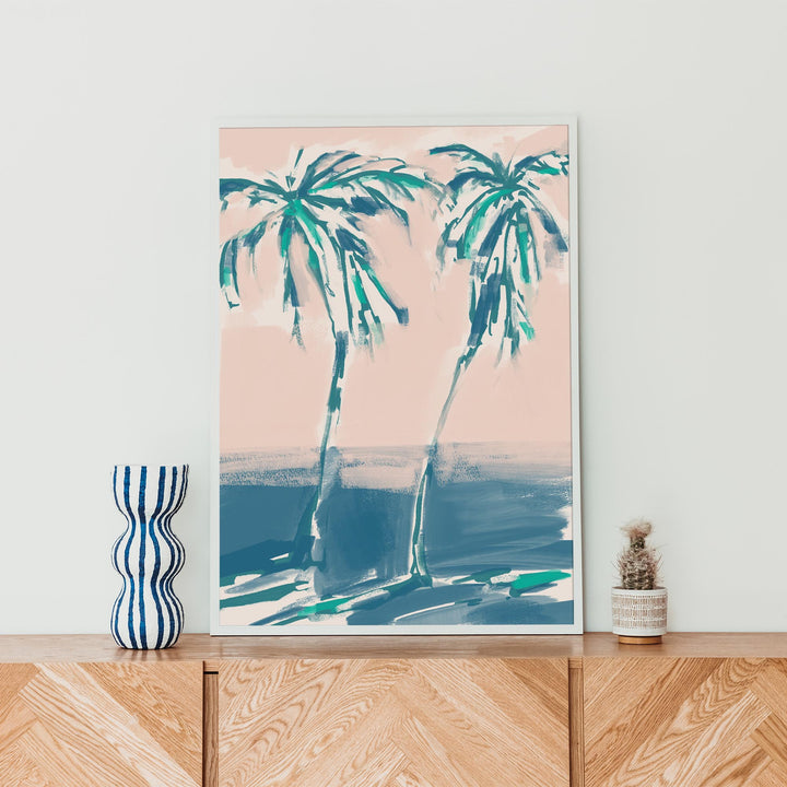 Leaning Palms - Art Print or Canvas - Jetty Home