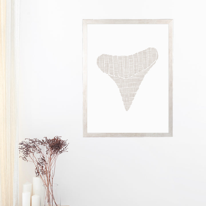 Woven Shark Tooth Illustration, No. 2 - Jetty Home