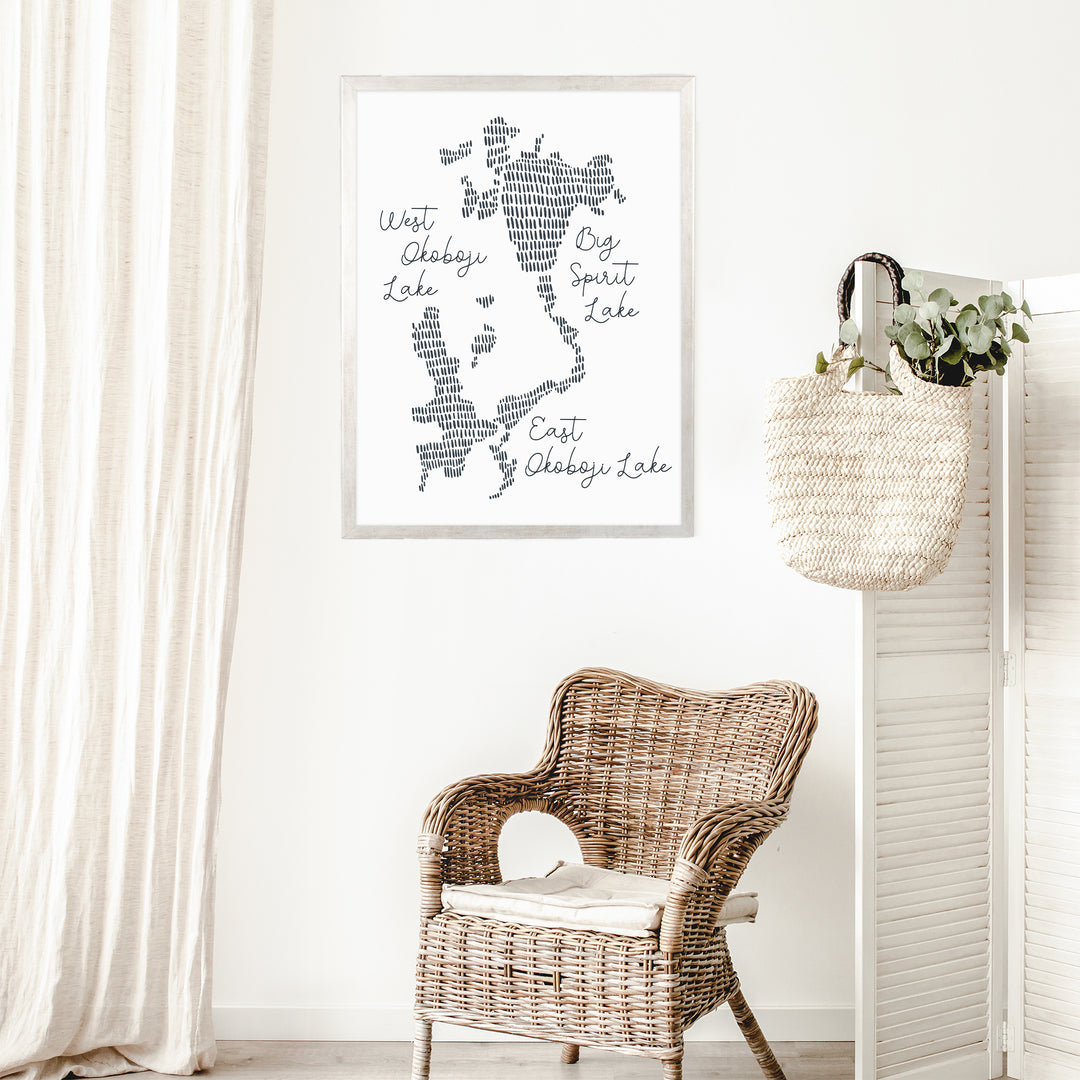 West Okoboji Lake Map - Jetty Home