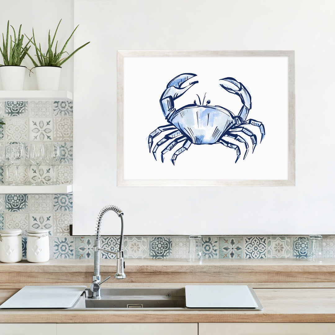 Nautical Crab Sketch - Jetty Home