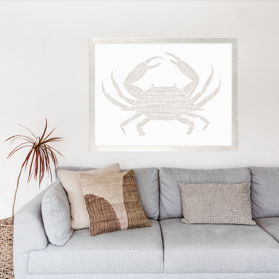 Woven Crab Illustration - Jetty Home