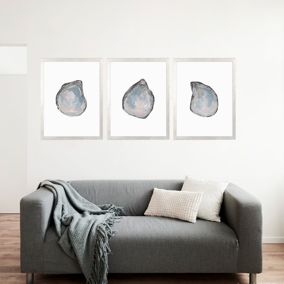 Drifted Oysters Triptych - Set of 3 - Jetty Home