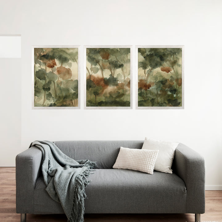 Forested Reverie Triptych - Set of 3 - Jetty Home
