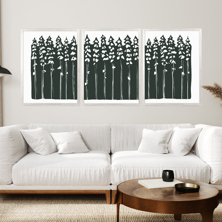 Beneath the Pines Triptych - Set of 3 - Jetty Home