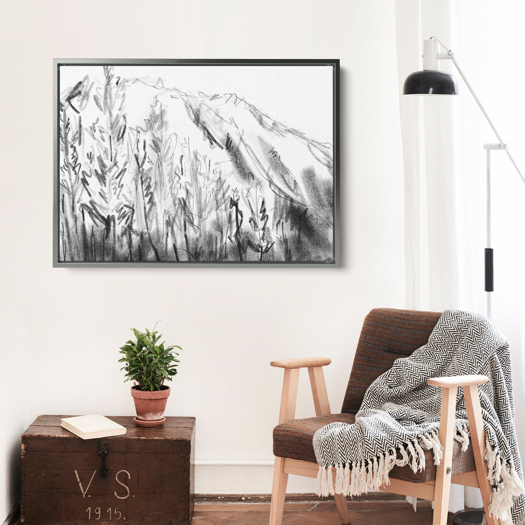 Black and White Mountain Landscape - Jetty Home