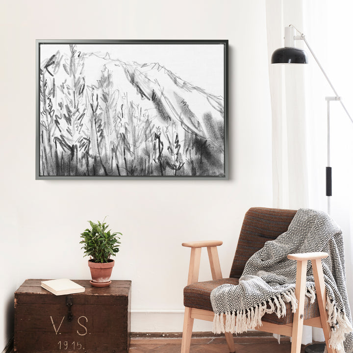 Black and White Mountain Landscape - Jetty Home