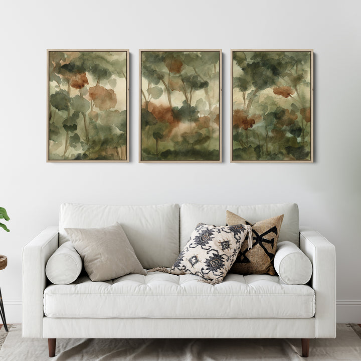 Forested Reverie Triptych - Set of 3 - Jetty Home