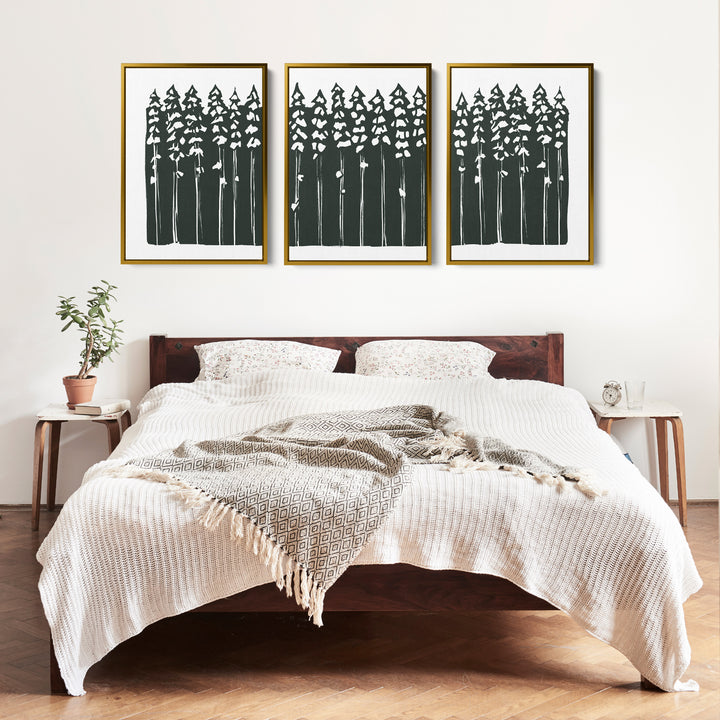 Beneath the Pines Triptych - Set of 3 - Jetty Home