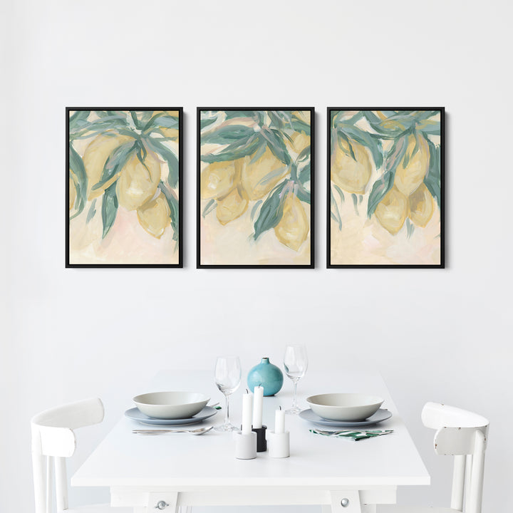 Lemon Grove Triptych - Set of 3 - Jetty Home
