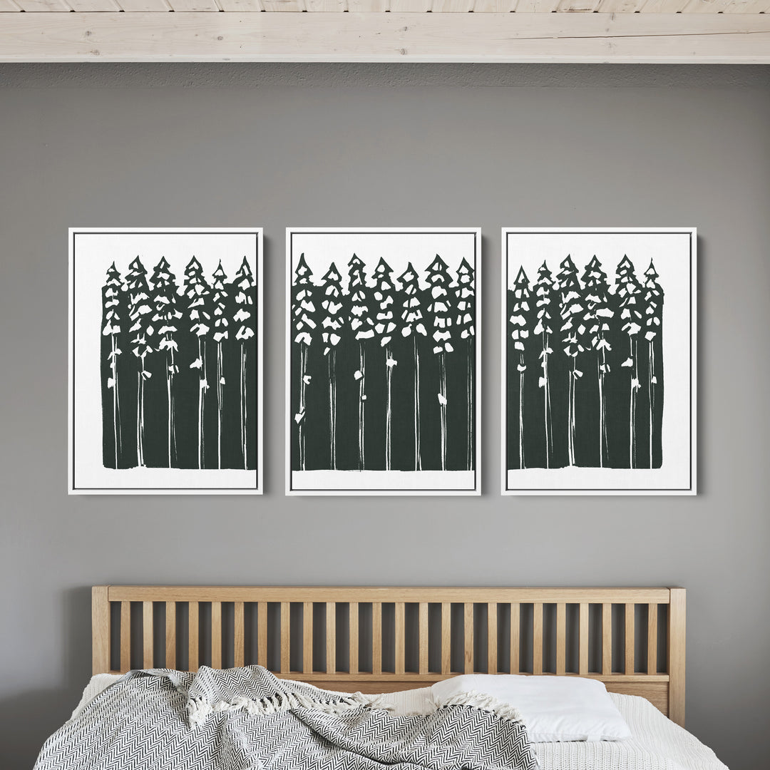 Beneath the Pines Triptych - Set of 3 - Jetty Home