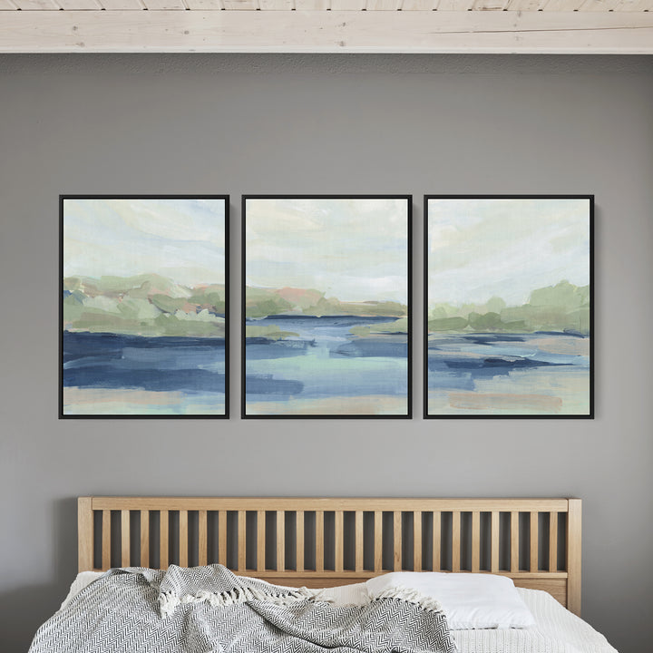 Shoreside Memories - Set of 3  - Art Prints or Canvases - Jetty Home