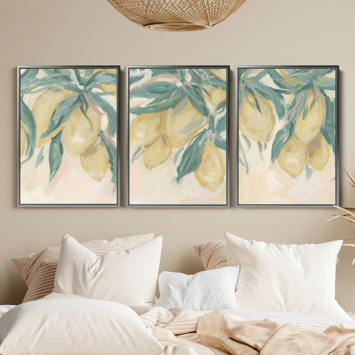 Lemon Grove Triptych - Set of 3 - Jetty Home