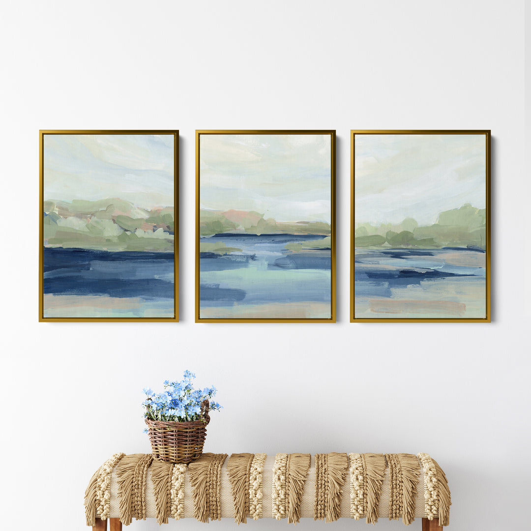 Shoreside Memories - Set of 3  - Art Prints or Canvases - Jetty Home