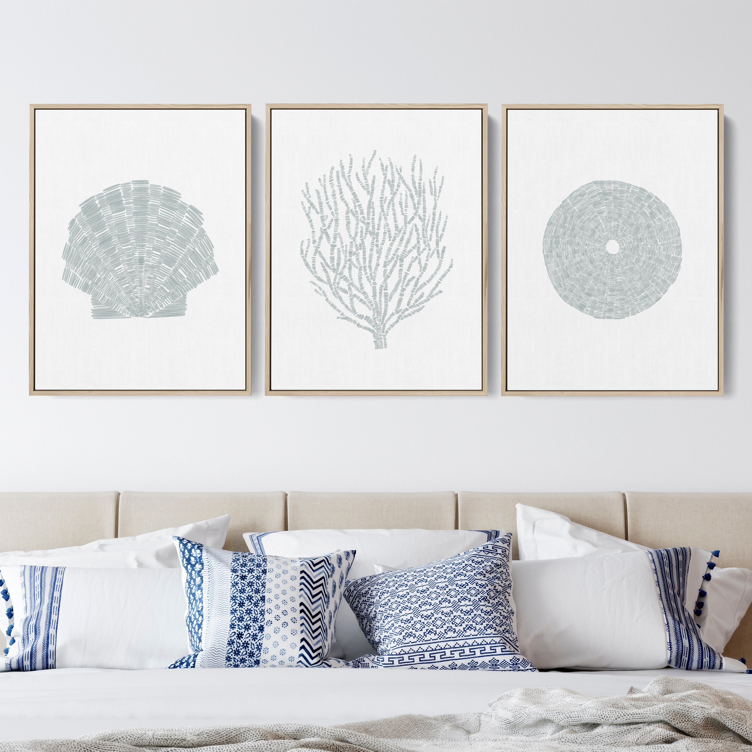 Deconstructed Seashell Trio, No. 2 - Set of 3 | Coastal Home Decor ...