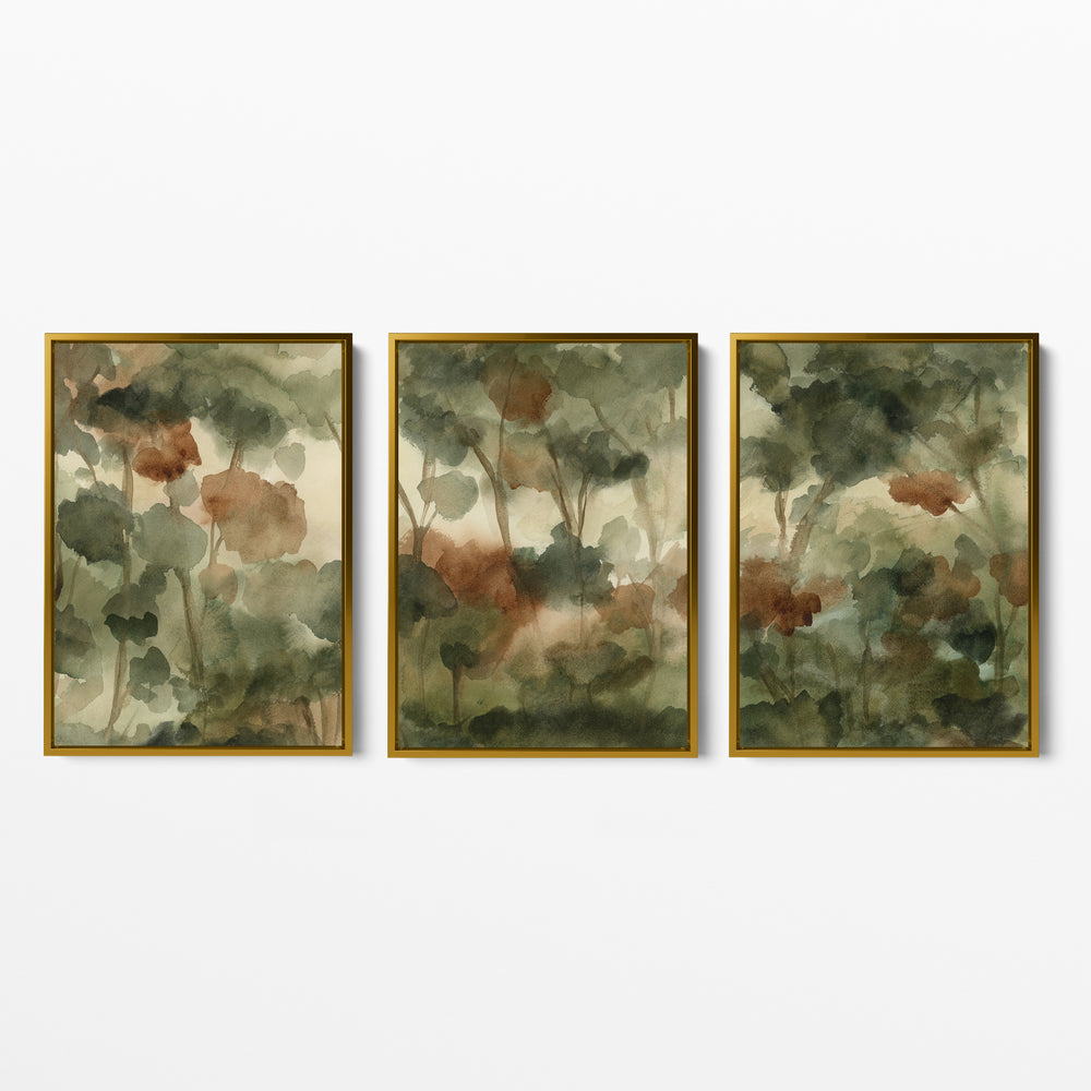 Forested Reverie Triptych - Set of 3 - Jetty Home