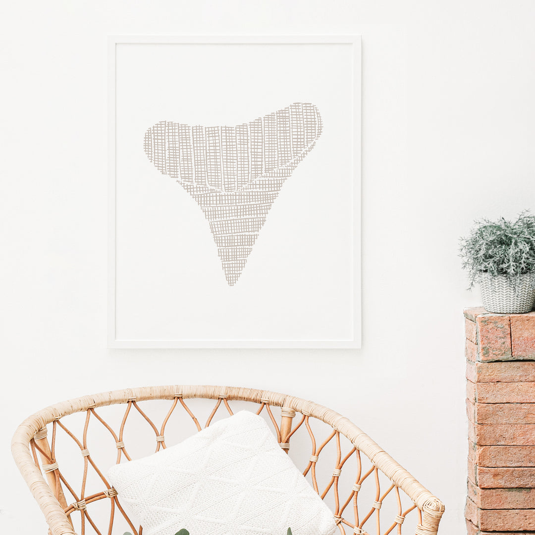 Woven Shark Tooth Illustration, No. 2 - Jetty Home