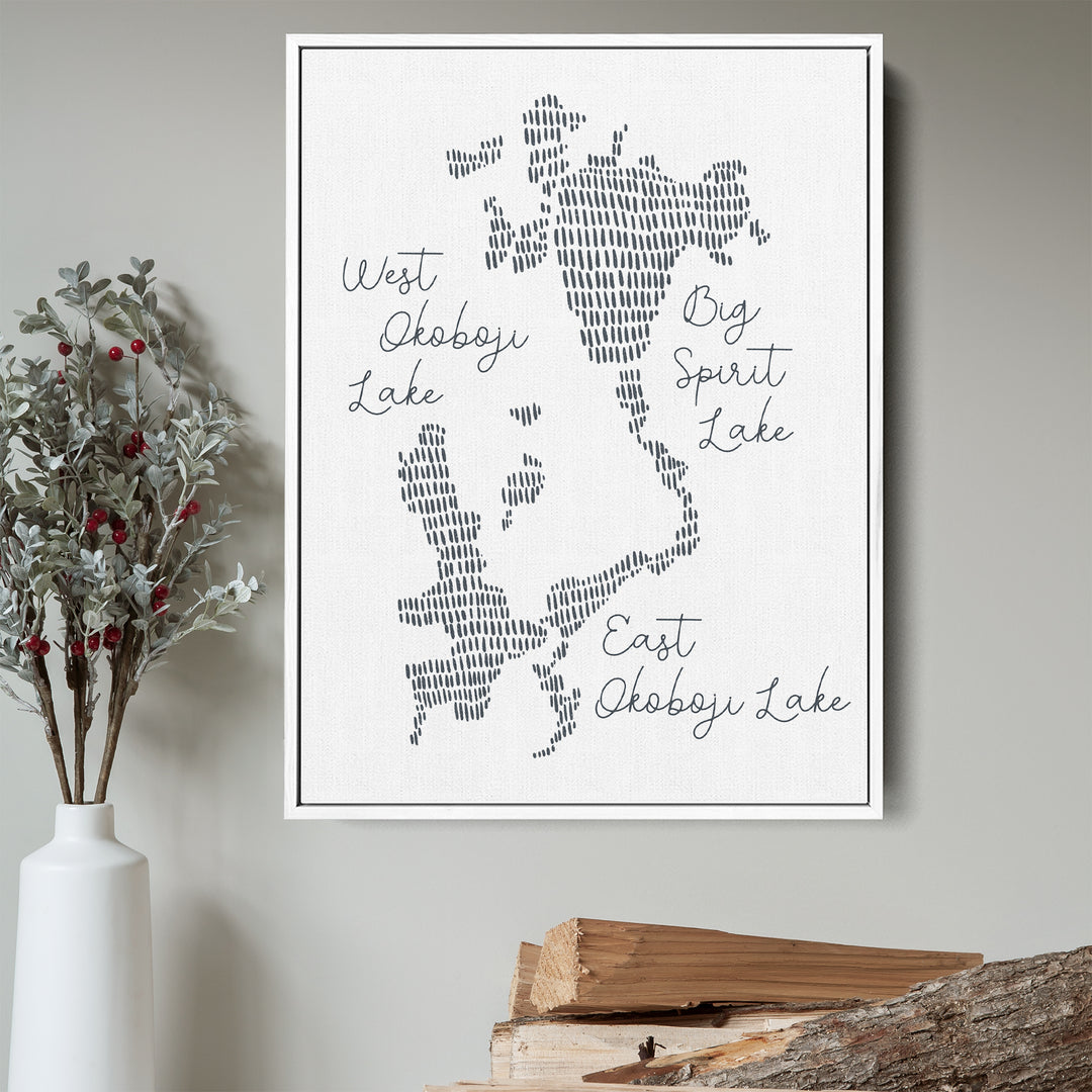 West Okoboji Lake Map - Jetty Home