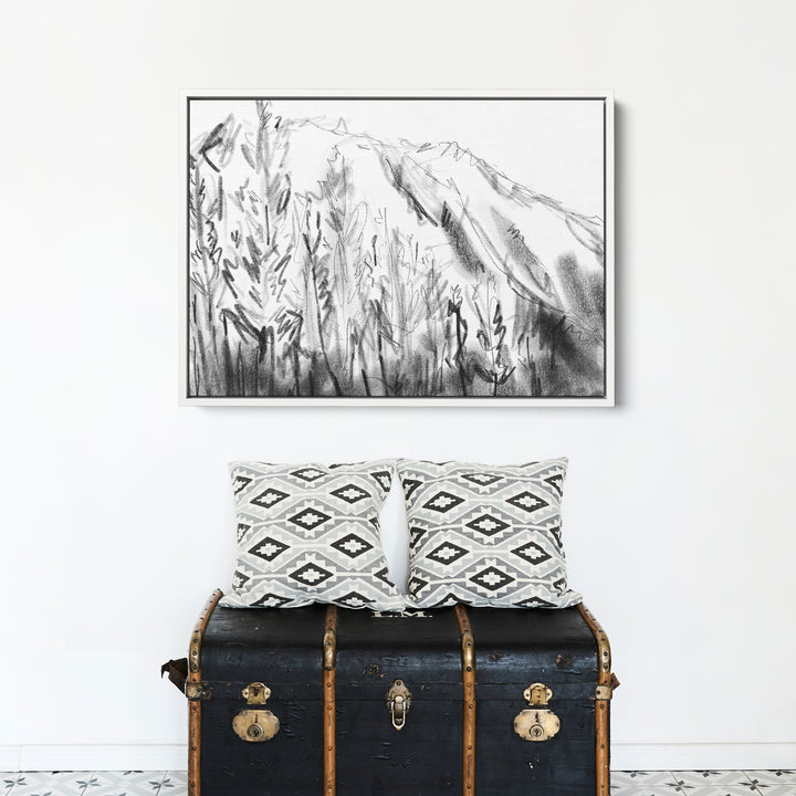 Black and White Mountain Landscape - Jetty Home
