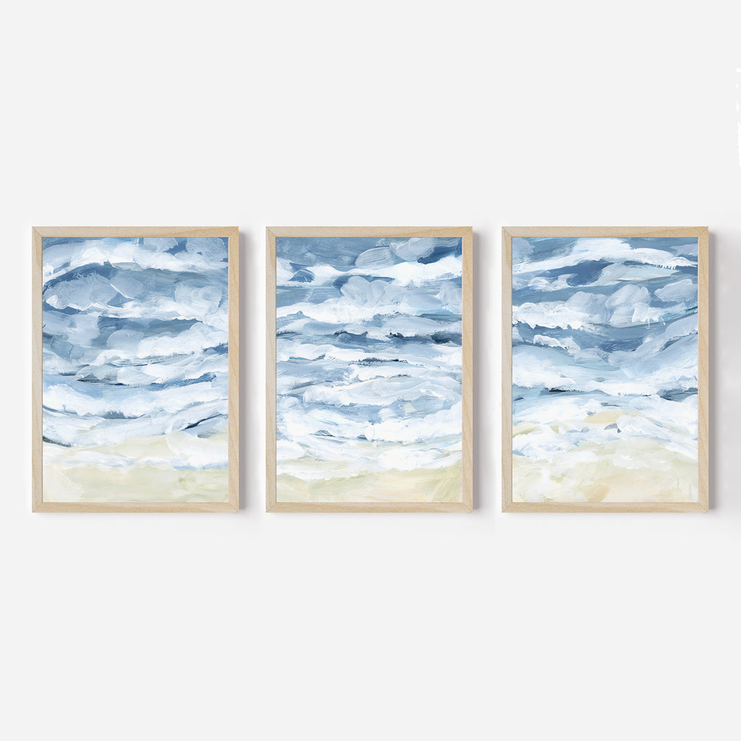 Crashing Waves - Set of 3 - Jetty Home