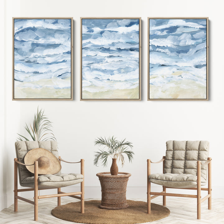 Crashing Waves - Set of 3 - Jetty Home