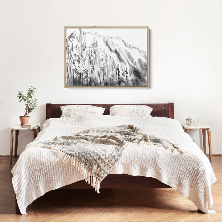 Black and White Mountain Landscape - Jetty Home