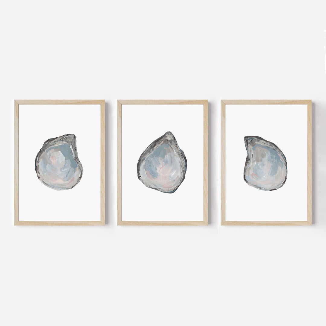 Drifted Oysters Triptych - Set of 3 - Jetty Home