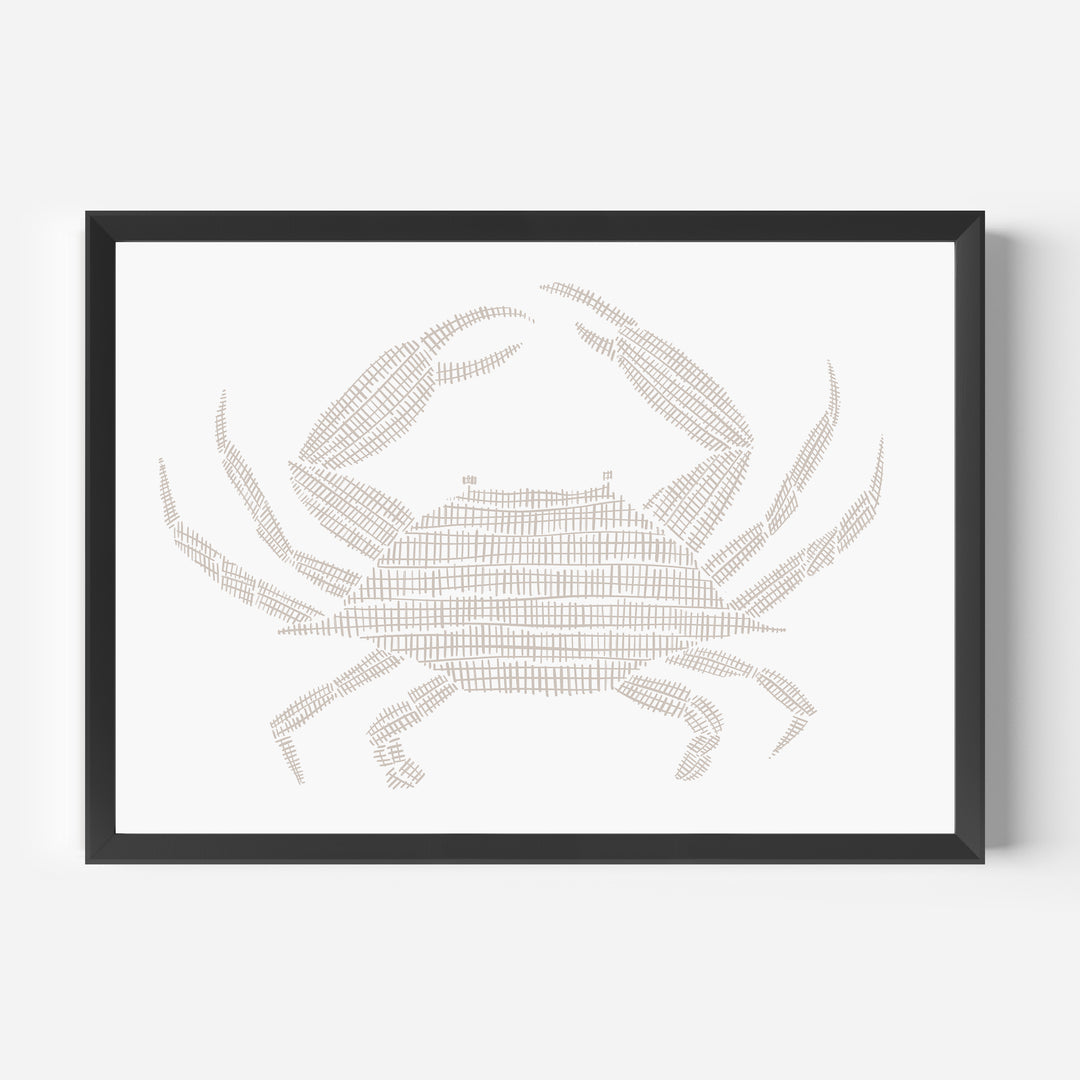 Woven Crab Illustration - Jetty Home