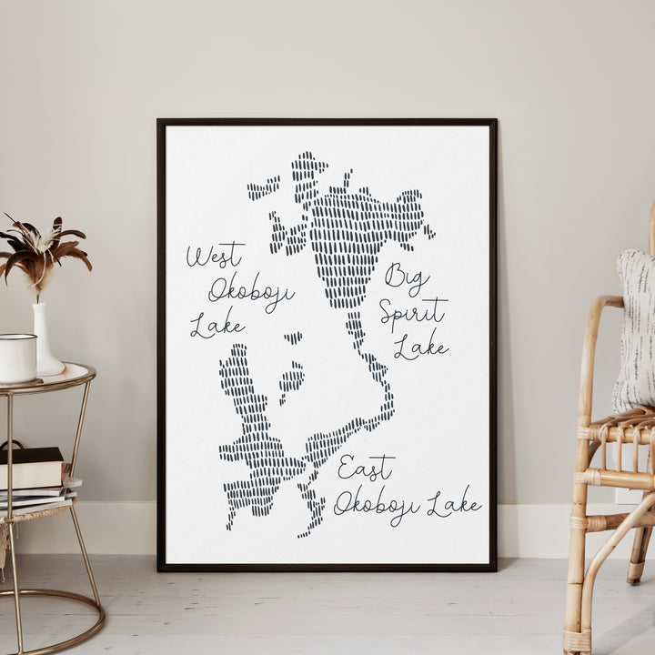 West Okoboji Lake Map - Jetty Home