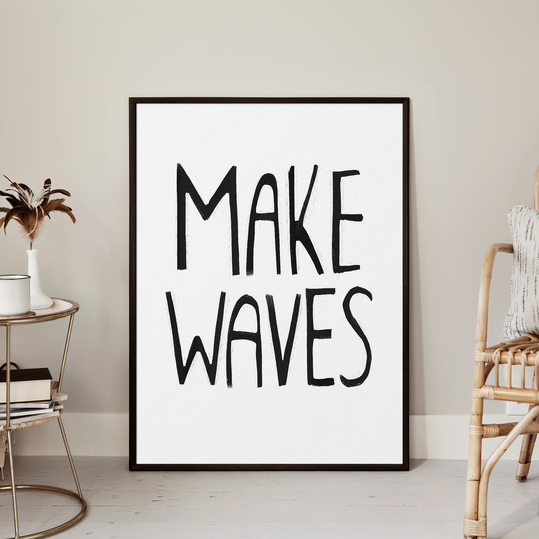 Black & White Make Waves - Jetty Home