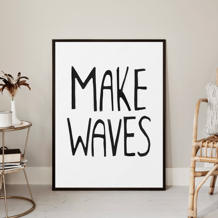 Black & White Make Waves - Jetty Home