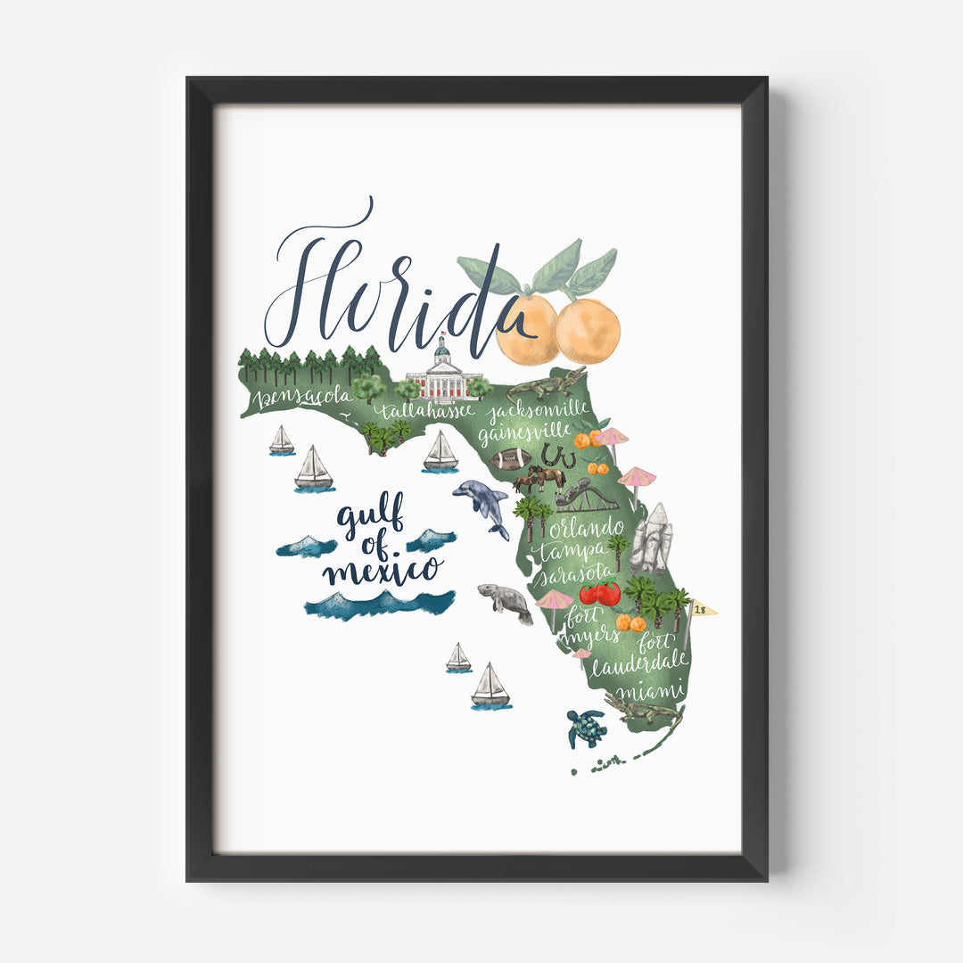 Florida  - Art Print or Canvas - Jetty Home
