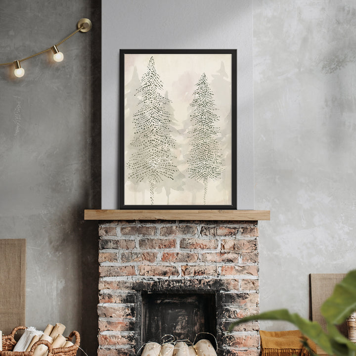 Misty Evergreen Pine Trees  - Art Print or Canvas - Jetty Home