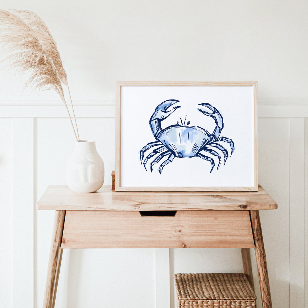 Nautical Crab Sketch - Jetty Home