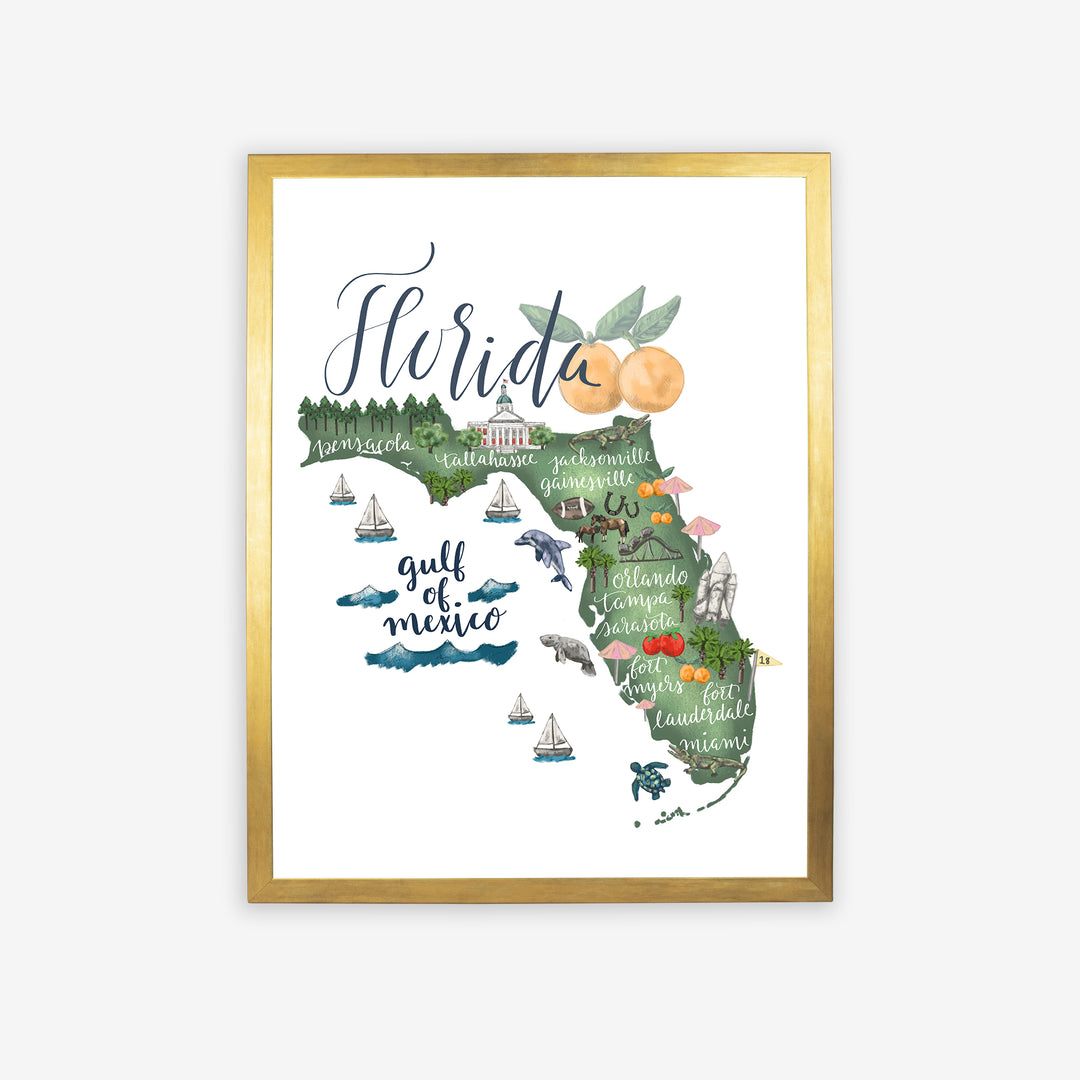 Florida  - Art Print or Canvas - Jetty Home