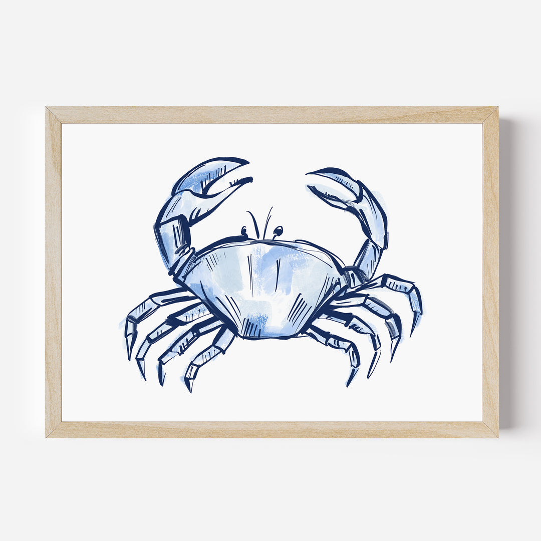 Nautical Crab Sketch - Jetty Home