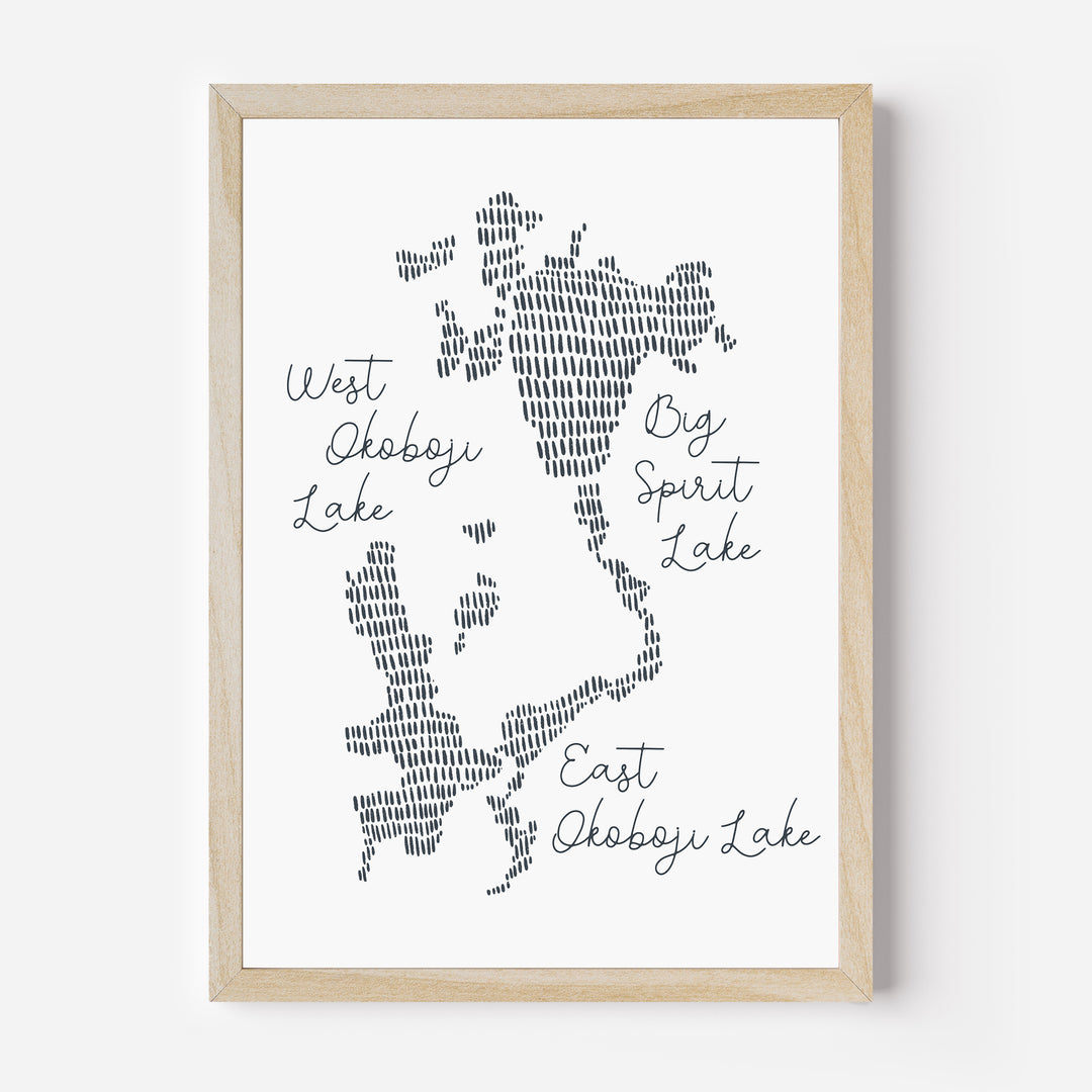 West Okoboji Lake Map - Jetty Home