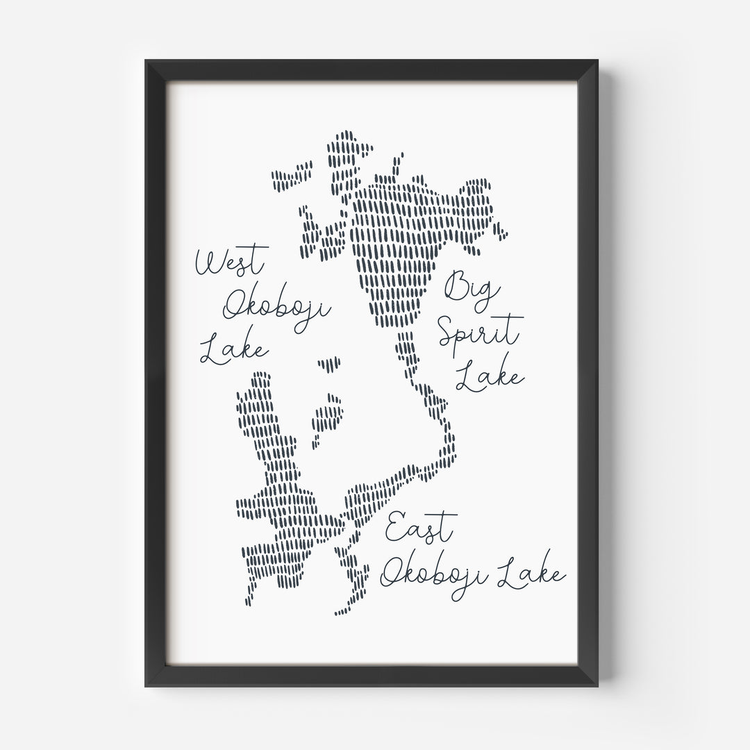 West Okoboji Lake Map - Jetty Home