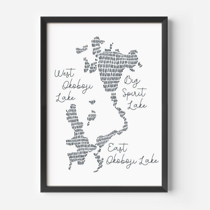 West Okoboji Lake Map - Jetty Home